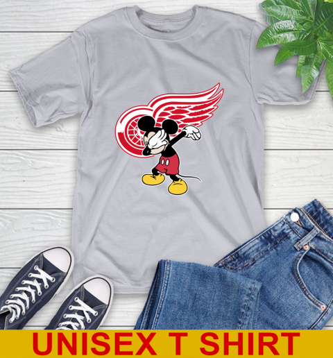 Detroit Red Wings NHL Hockey Dabbing Mickey Disney Sports T-Shirt 6