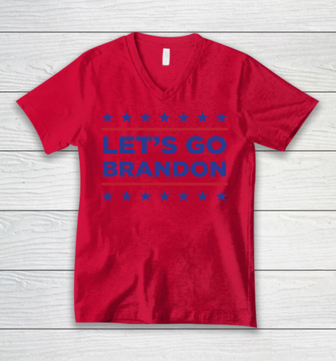 Let's Go Brandon V-Neck T-Shirt 3