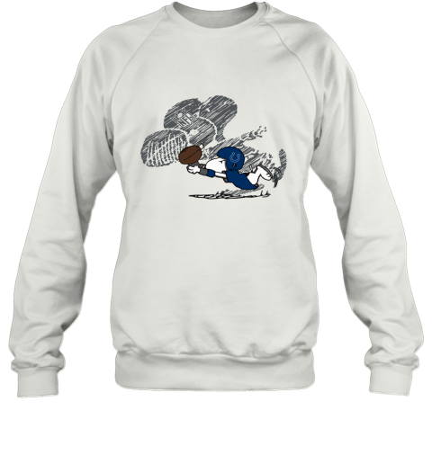Indianapolis Colts Snoopy Plays The Football Game Sweatshirt