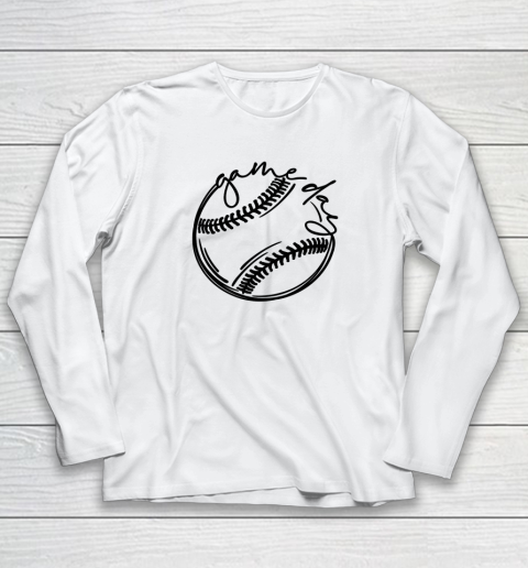 Game Day Baseball Softball Sports Fan Matching Long Sleeve T-Shirt