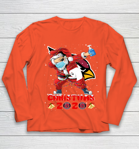 Arizona Cardinals Funny Santa Claus Dabbing Christmas 2020 NFL Youth Long Sleeve 3