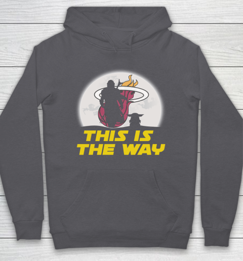 Miami Heat NBA Basketball Star Wars Yoda And Mandalorian This Is The Way Hoodie 4