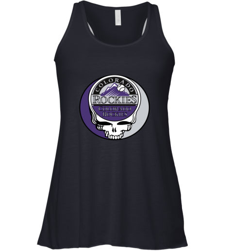 Colorado Rockies The Grateful Dead Baseball MLB Mashup Racerback Tank