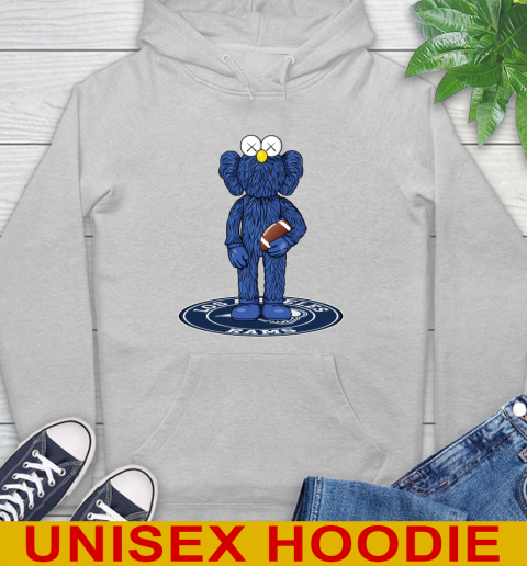 NFL Football Los Angeles Rams Kaws Bff Blue Figure Shirt Hoodie 6