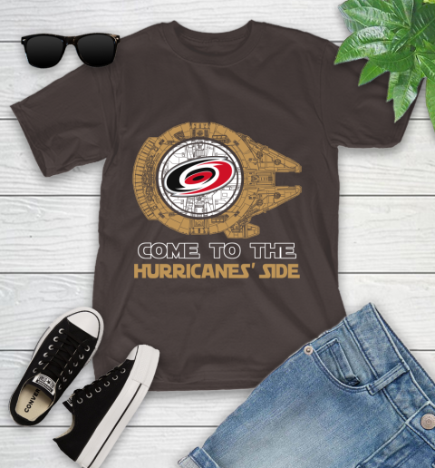 NHL Come To The Carolina Hurricanes Wars Hockey Sports Youth T-Shirt 7