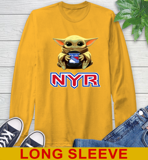NHL Hockey New York Rangers Star Wars Baby Yoda Shirt 60