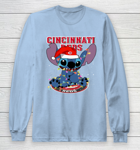 Cincinnati Reds MLB noel stitch Baseball Christmas Long Sleeve T-Shirt 5