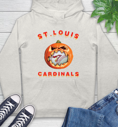 MLB St.Louis Cardinals Halloween Pumpkin Baseball Sports Hoodie 12