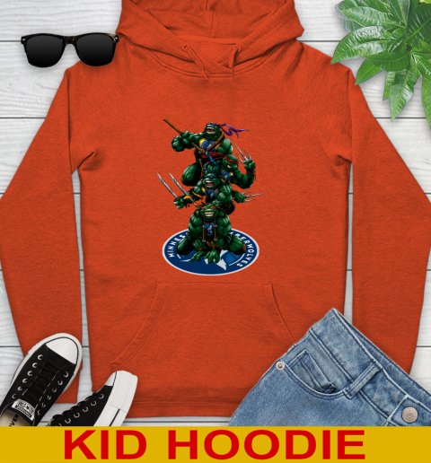 NBA Basketball Minnesota Timberwolves Teenage Mutant Ninja Turtles Shirt Youth Hoodie 5