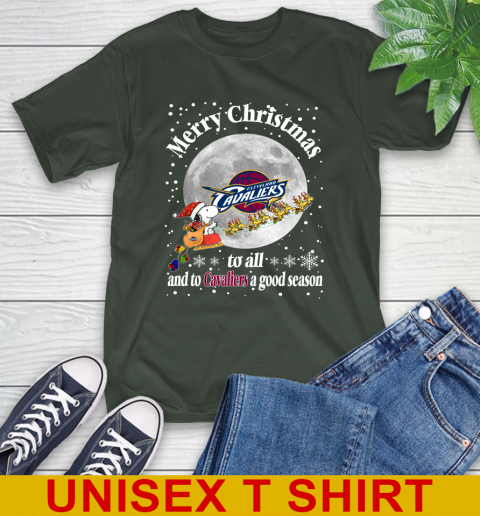 Cleveland Cavaliers Merry Christmas To All And To Cavaliers A Good Season NBA Basketball Sports T-Shirt 6