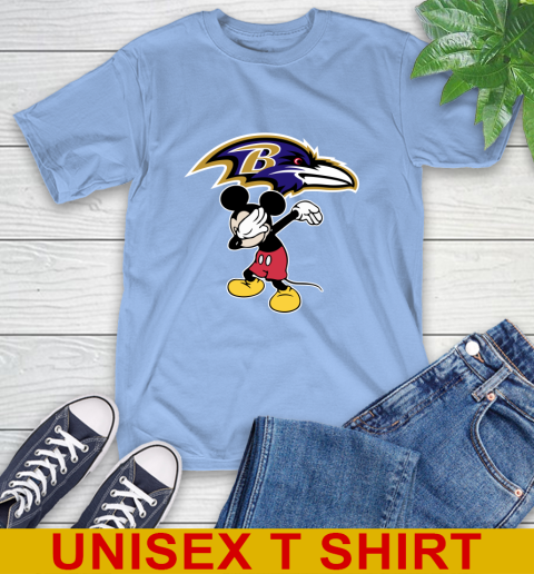Baltimore Ravens NFL Football Dabbing Mickey Disney Sports T-Shirt 11