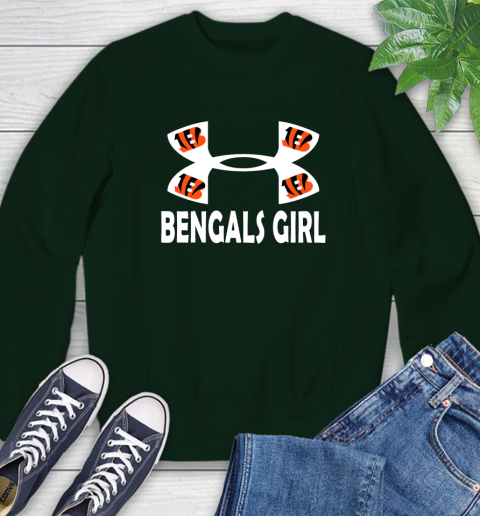 NFL Cincinnati Bengals Girl Under Armour Football Sports Sweatshirt 12