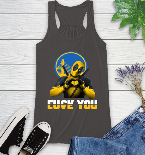 NBA Golden State Warriors Deadpool Love You Fuck You Basketball Sports Racerback Tank 11