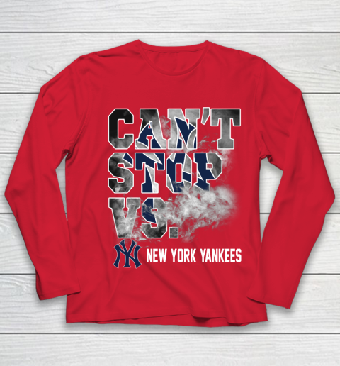 MLB New York Yankees Baseball Can't Stop Vs Yankees Youth Long Sleeve 8