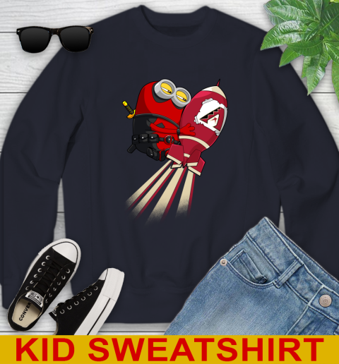 MLB Baseball Arizona Diamondbacks Deadpool Minion Marvel Shirt Youth Sweatshirt 2