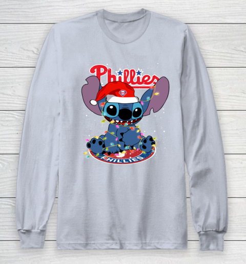 Philadelphia Phillies MLB noel stitch Baseball Christmas Long Sleeve T-Shirt 4