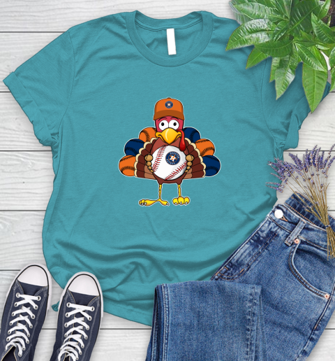Houston Astros Turkey thanksgiving Women's T-Shirt 12