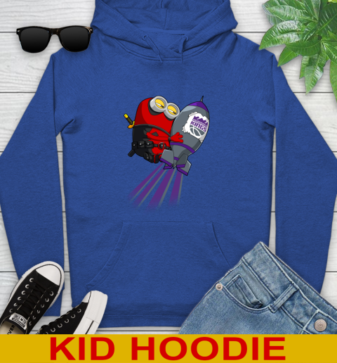 NBA Basketball Sacramento Kings Deadpool Minion Marvel Shirt Youth Hoodie 10