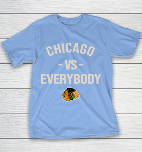 Chicago Blackhawks Vs Everybody Youth T-Shirt 8
