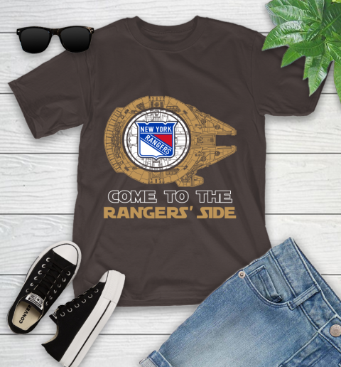 NHL Come To The New York Rangers Wars Hockey Sports Youth T-Shirt 7