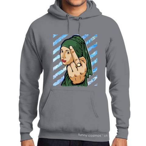 Air Jordan 1 Pine Green Matching Sneaker Tshirt The girl With The Pearl Earing Middle Finger Green and Black Jordan Tshirt
