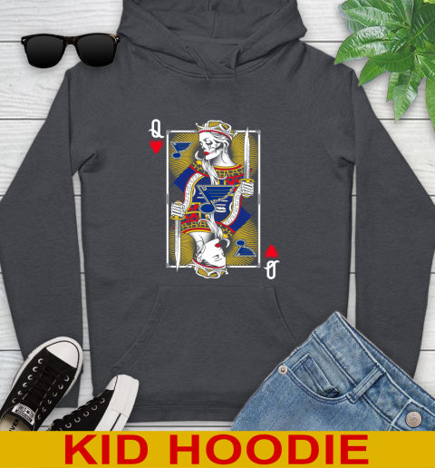 NHL Hockey St.Louis Blues The Queen Of Hearts Card Shirt Youth Hoodie 10 NHL Hockey St.Louis Blues The Queen Of Hearts Card Shirt Youth Hoodie - Image 10