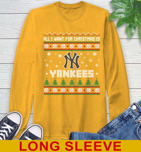 MLB All I Want For Christmas Is New York Yankees Baseball Sports 56