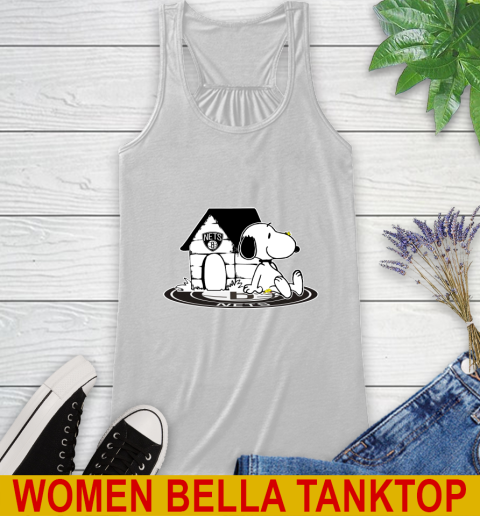 NBA Basketball Brooklyn Nets Snoopy The Peanuts Movie Shirt Racerback Tank