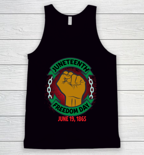 Juneteenth Day Pan African Colors Black History Fist Tank Top