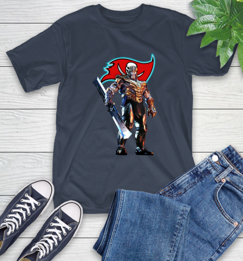 NFL Thanos Gauntlet Avengers Endgame Football Tampa Bay Buccaneers T-Shirt 4