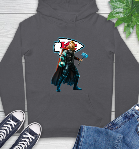 NFL Thor Avengers Endgame Football Kansas City Chiefs Hoodie 7