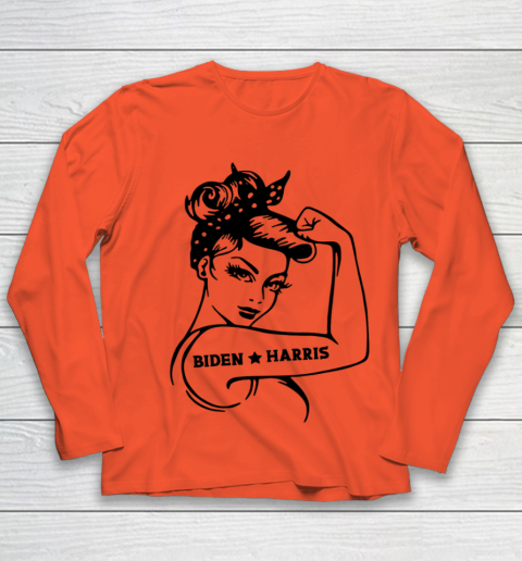 Biden Harris 2020  Joe Biden Kamala Harris Girl Empowerment Youth Long Sleeve 2