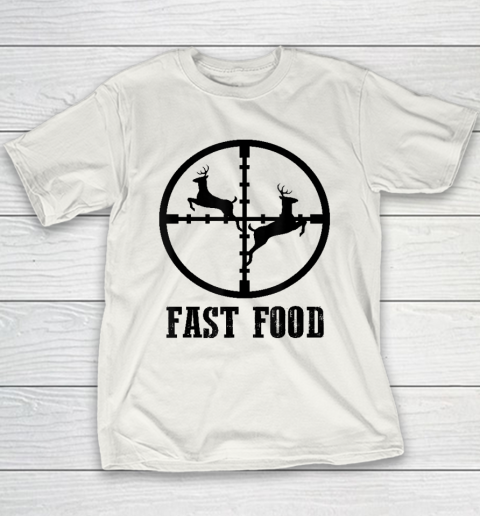 Deer Hunting Funny Hunter Fast Food Youth T-Shirt
