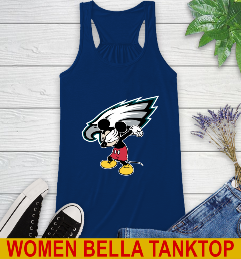 Philadelphia Eagles NFL Football Dabbing Mickey Disney Sports Racerback Tank 9