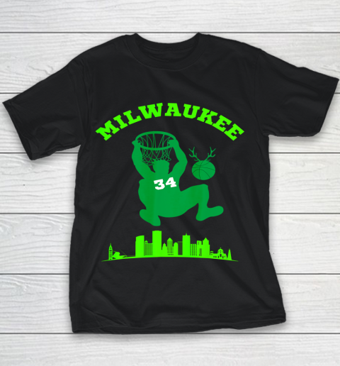 Bucks Milwaukee Basketball Fan Youth T-Shirt