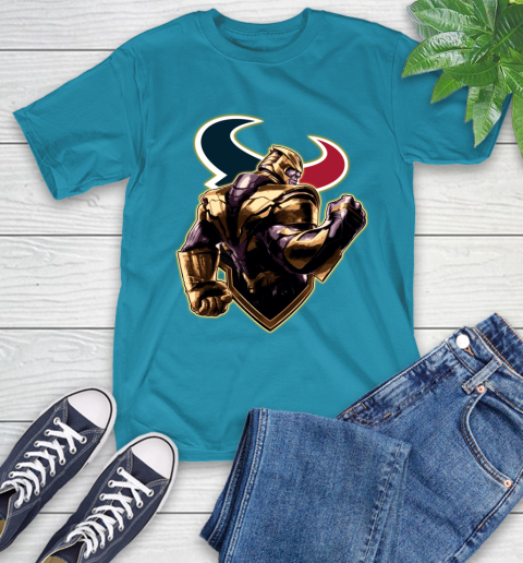 NFL Thanos Avengers Endgame Football Sports Houston Texans T-Shirt 8