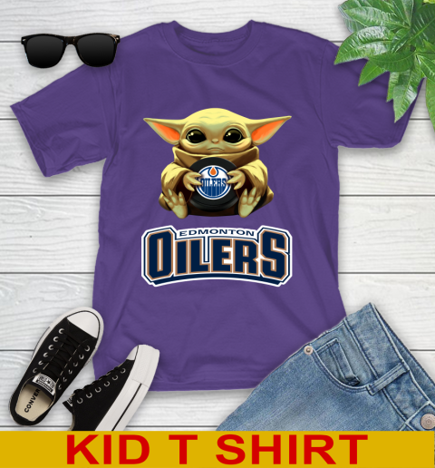 NHL Hockey Edmonton Oilers Star Wars Baby Yoda Shirt 104