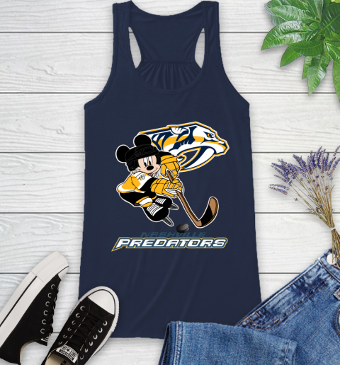 NHL Nashville Predators Mickey Mouse Disney Hockey T Shirt Racerback Tank 10