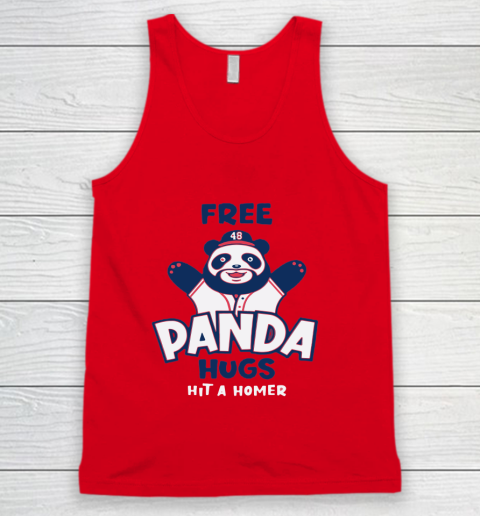 Free Panda Hugs Braves Tank Top