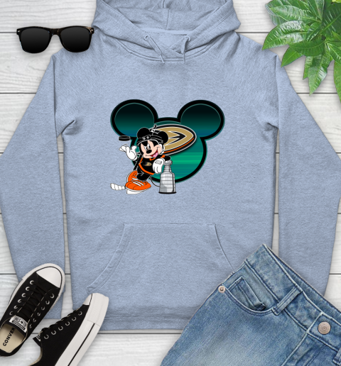 NHL Anaheim Ducks Stanley Cup Mickey Mouse Disney Hockey T Shirt Youth Hoodie 10