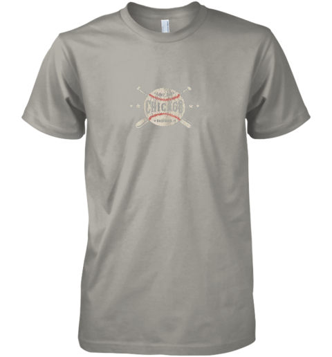 cpst chicago illinois il shirt vintage baseball graphic premium guys tee 5 front light grey