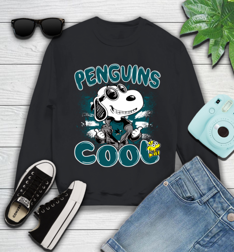 NHL Hockey San Jose Sharks Cool Snoopy Shirt Youth Sweatshirt