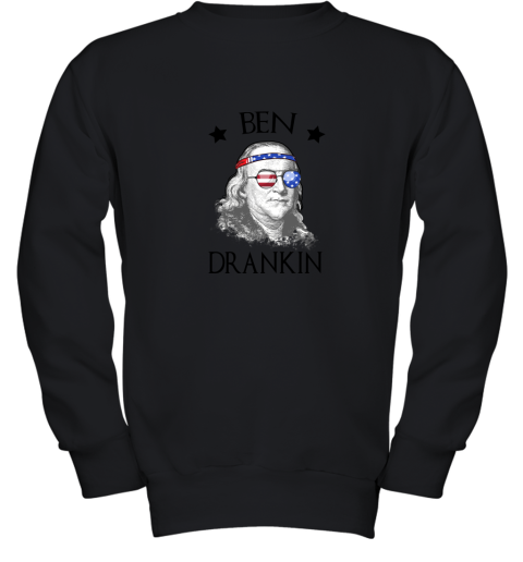 Day 4th Of July Ben Drankin Benjamin Franklin Youth Sweatshirt