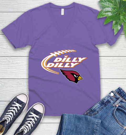 NFL Arizona Cardinals Dilly Dilly Football Sports V-Neck T-Shirt 10