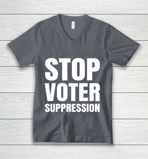 Black Voters Matter Protect The Vote Stop Voter Suppression V-Neck T-Shirt 4