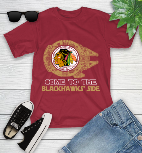 NHL Come To The Chicago Blackhawks Wars Hockey Sports Youth T-Shirt 14