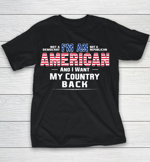 Veteran Shirt Patriot I Am An American Youth T-Shirt