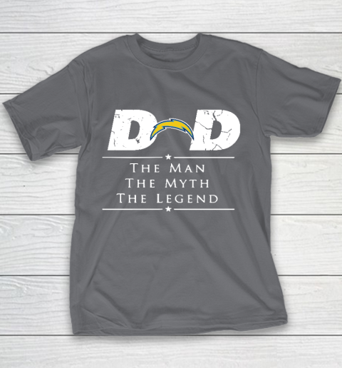 Los Angeles Chargers NFL Football Dad The Man The Myth The Legend Youth T-Shirt 5