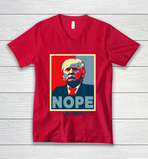 Lincoln Project Nope V-Neck T-Shirt 3