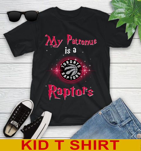 NBA Basketball Harry Potter My Patronus Is A Toronto Raptors Youth T-Shirt